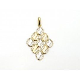 Colgante de Oro Bicolor 18...