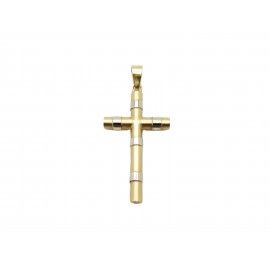 Cruz de Oro Bicolor 18 K...