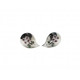 Pendientes de Oro Blanco 18...