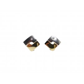 Pendientes de Oro Bicolor...