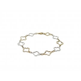 Pulsera de Oro Bicolor 9...