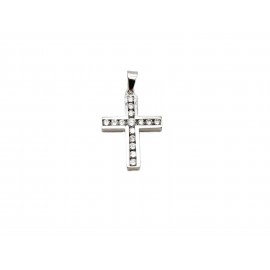 Cruz de Oro Blanco 18 K 3.5...