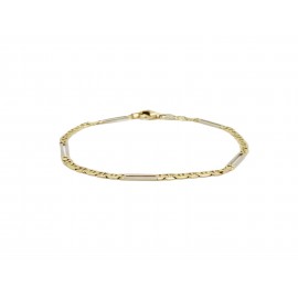 Pulsera de Oro Bicolor 18...