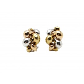 Pendientes de Oro Tricolor...
