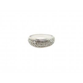 Anillo pavé de Oro Blanco...