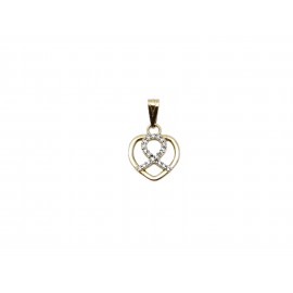 Colgante de Oro Bicolor 18...