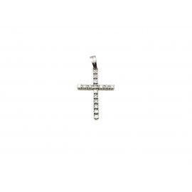 Cruz de Oro Blanco 18 Kt....