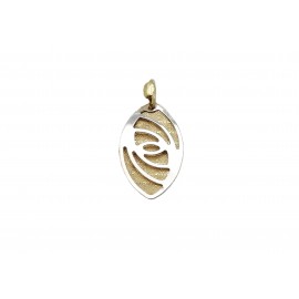 Colgante de Oro Bicolor 18...
