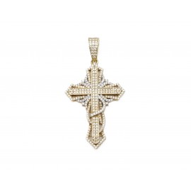 Cruz de Oro Bicolor 18 Kt....
