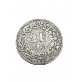 Moneda de Plata 2 Francos...