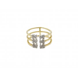 Anillo Tous de Oro Bicolor...