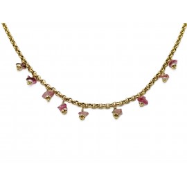 Collar con piedras Oro 18K...