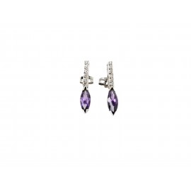 Pendientes de Oro Blanco 18...