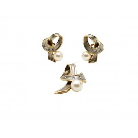 Conjunto de Oro Bicolor 18...
