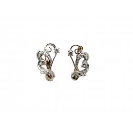 Pendientes de Oro Bicolor...