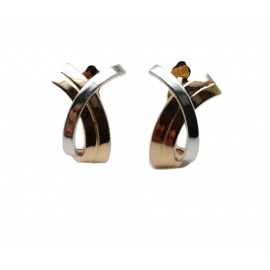 Pendientes de Oro Bicolor...