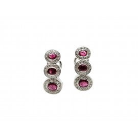 Pendientes de Oro Blanco 18...