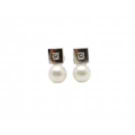 Pendientes de Oro Blanco 18...