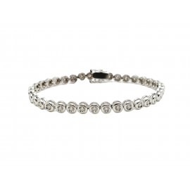 Pulsera de Oro Blanco 18...