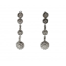 Pendientes de Oro Blanco 18...