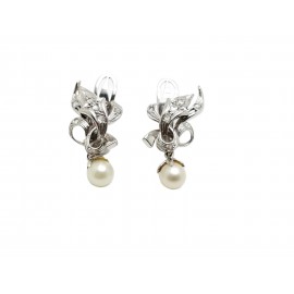 Pendientes de Oro Blanco 18...