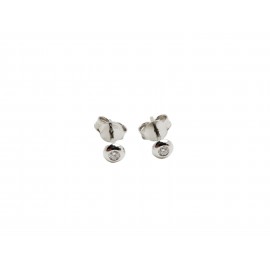 Pendientes de Oro Blanco 18...