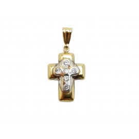 Cruz de Oro Bicolor 18 Kt....