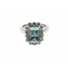 Anillo de Oro Blanco 18 Kt....