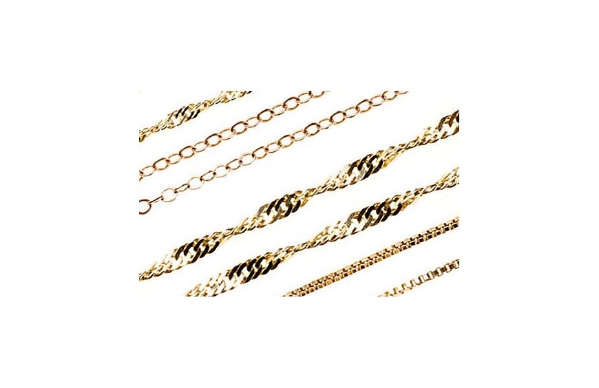 Tipos de eslabones en cadenas y pulseras de oro de Segunda Mano